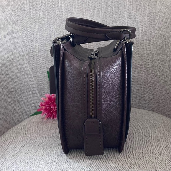 Coach Small Dreamer Satchel Bag in Oxblood - Picture 7 of 12